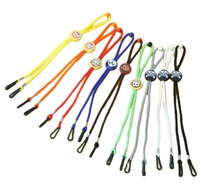 China Cute Student Glass Pattern Facemask Hanger Cartoon Nylon Anti-lost Lanyard Children Solid Color Facemask Rope for sale