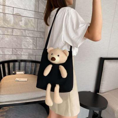 China Fashion New Arrival Ladies Bags Convenient Cute Women Bags Shoulder With Bear for sale