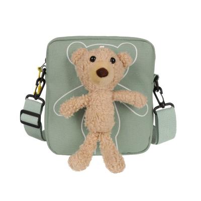 China Anti-theft in stock 2020 casual fashion cute bear mobile phone bag cross - body bag shoulder bag for sale