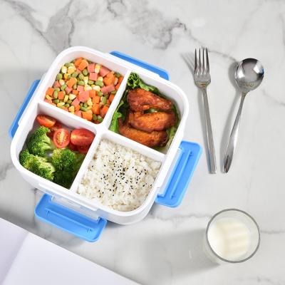 China Sustainable 12V/220V/24V 2 In 1 Electric Thermos Food Container Warmer Lunch Box for sale