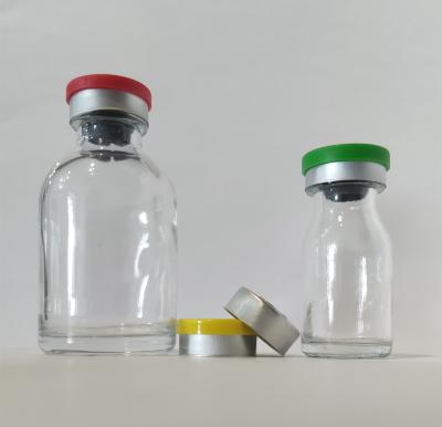 China 20 ml transparente geformte Glasfläschchen, Heißpräge-Chemiereagenzflasche zu verkaufen