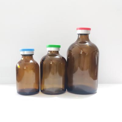 Chine Fioles en verre moulées par 30ml 50ml 100ml pour des bouteilles en verre moulées par injection d'ambre d'antibiotiques à vendre