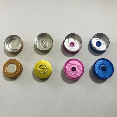 China 20mm Injection Glass Bottle Aluminum Plastic Cap Medicinal Aluminum Lid for sale