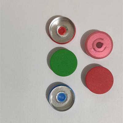 China 20mm Aluminium Plastic Flip Off Tear Off Cap For Glass Bottle for sale