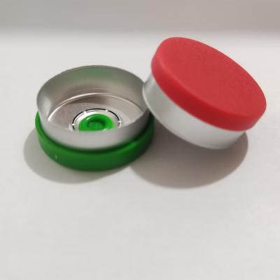 China 15mm Aluminium Plastic Flip Off Cap For Glass Vial And Molded Bottle for sale