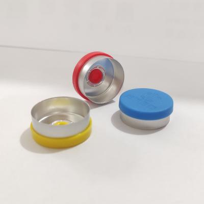 China OEM ODM Aluminum Plastic Cap 13mm Flip Off Seals For Insulin Bottle for sale