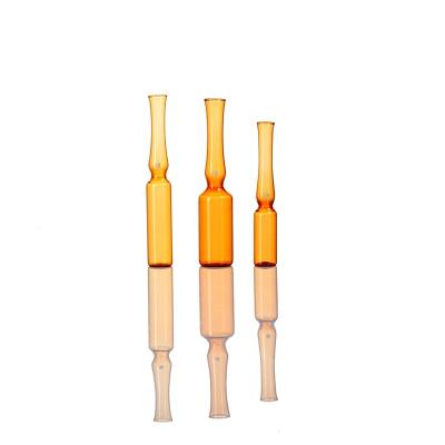 China 5 ml 10 ml klare, bernsteinfarbene Glasampulle, sterile Ampulle, Siebdruck zu verkaufen