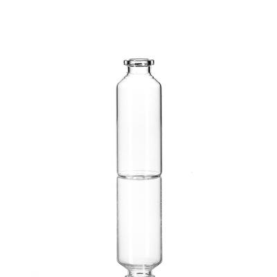 China 12 ml transparante buisvormige flacon van laag borosilicaatglas voor farmaceutisch gebruik Te koop