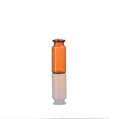 Cina 7 ml di flaconcini di vetro borosilicato tubolare di colore ambra personalizzato in vendita