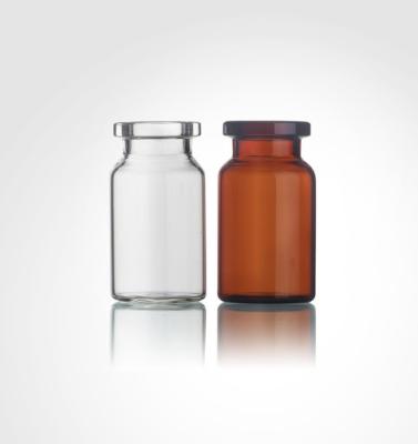 China 15R Clear Type I Neutral Borosilicate Glass Vial 24*60MM With Rubber Stopper for sale