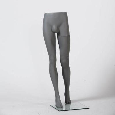 China Cloth male mannequin with wooden matte gray fiberglass meyshow hand pants male mannequin display for sale