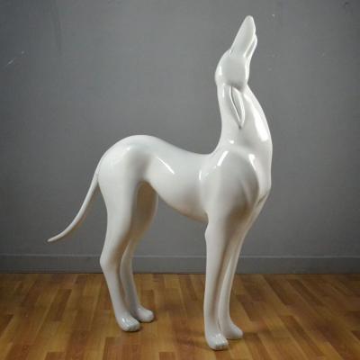 China Big size normal fiberglass dog mannequin on hot sale for sale