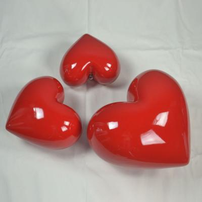 China Craft Props Hot Sale Fiberglass Heart Hanging Balloon For Decoration for sale