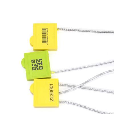 China ES-CS110 Supermarkets Tamper Evident ABS Cable Seal Pull Out Receptacle Seal Coated Strong Safety Measures for sale