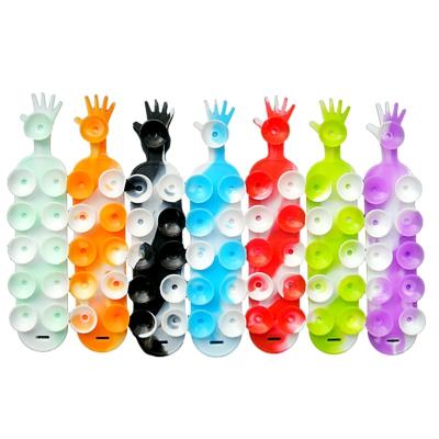 China Eco-friendly fidgety person material toys bubble Colorful Unisex TPR Soft Decompression Suction Anti-stress Toys Sensory Strap Squidopop for sale