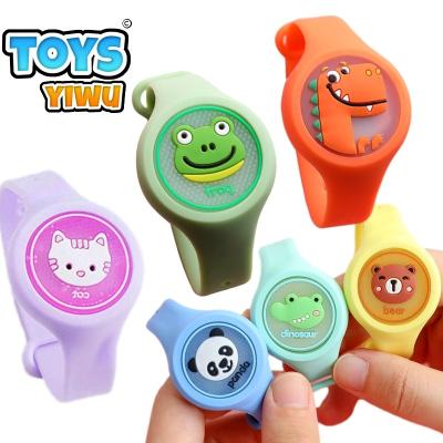 China Kids Complete Toy Flashing Bracelet Animals Mosquito Gift Box Wholesale Toys For Children LED Light Up Selling Capsule Moving Person for sale