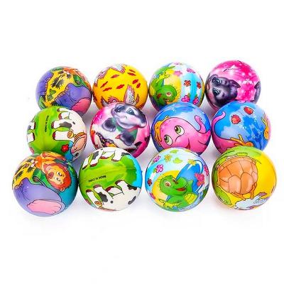 China Wholesale Soft Toy 6.3cm Soft Balls PU Balls Decompression Color Design For Sell Capsule 2.5 Inch for sale