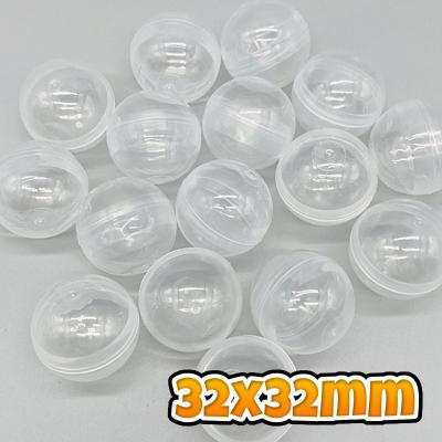 China Sell ​​Toy Machine 3.2cm Mini Cheap 32mm Transparent Plastic Empty Capsule Balls Clear Capsule For Vending Machine Wholesale Gashapon for sale