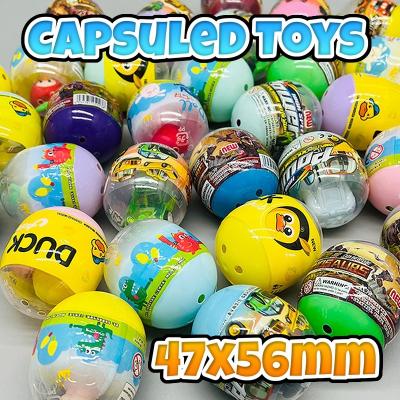 China Vending Toy Machine 47x56mm Capsule Toys In Clear/Color Plastic Capsule For Vending Machines Toys For 2 Inch Capsule Wholesale for sale