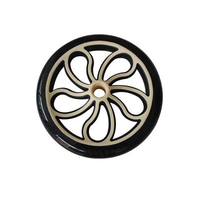 China Cheap Aluminum Best Kick Trolley Replacement Wheels +PU Scooter Parts Wheels 180mm 200mm 230mm for sale