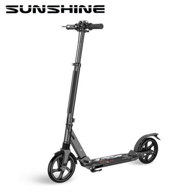 China Fastest Folding Adult City Alloy PU Wheel Use Kick Scooter for sale