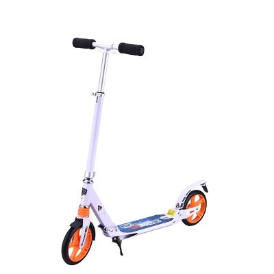 China Youth Adult 200mm Big Wheel Frog Kick Push Scooter For Adults for sale