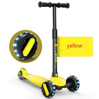 China Cheap and Good Quality Wholesale New Kids Scooter Teen Scooter Three Wheel PU Three Wheel Scooter for sale