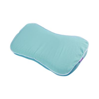 China Super Soft Hyper Elastic Neck Pillow 3d Material Pressure Releasing Strip Grid Gel Pillow for sale