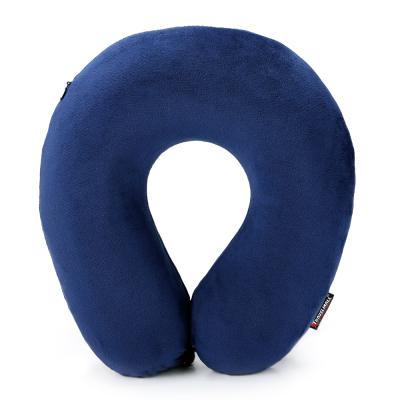 China Customized PORTABLE Memory Foam Travel Neck Support Sleep U Shaped Pillow for sale