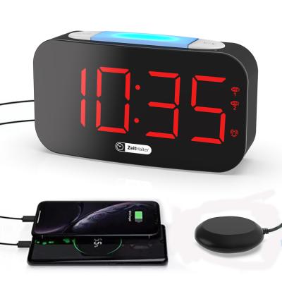 China LUMINOVA Sell Popular Things Digital Clock Bed Red Shake Function For 12/24 Hour 7 Technology Clock Size Shake Color for sale