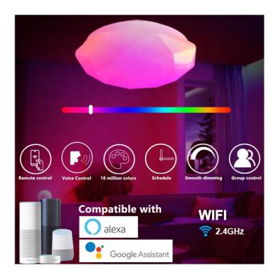 China Modern RTS LED WIFI smart light smart ceiling light with stars effect workable with Alexa, Google. for sale