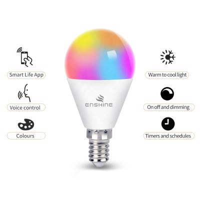 China Smart WIFI APP LED Christmas Lights G45 Wifi Remote Control Smart Light Bulb For Sale for sale