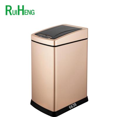 China Sustainable Transparent Stylish Waste Paper Trash Can With CE Certificate Lid 13 Gallon Trash Cans / Big Price Cabinet Trash Can for sale