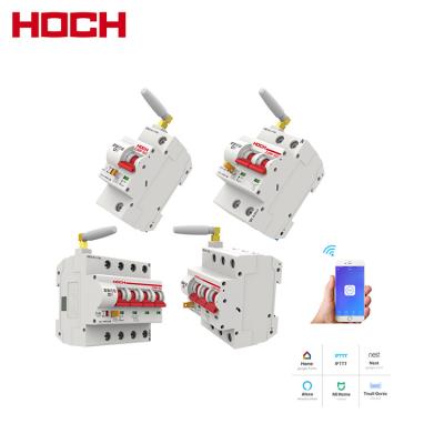 China HOCH 1p 2p 3p 4p 32A 40A 63A 80A 100A 125A WIFI 230v 400v 50Hz Timer Timer Circuit Breaker WIFI Circuit Breaker for sale