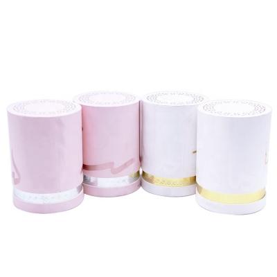 China Handmade Luxury Round Cylindrical Hat Box With Lid High Round Around Portable Flower Gift Box Packing Box Tea Paper Tube Packaging for sale