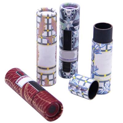 China Handmade Custom Lipstick Container 0.50 Ounce Twisted Lipstick Packaging Cardboard Paper Tube 0.45 Ounce for sale