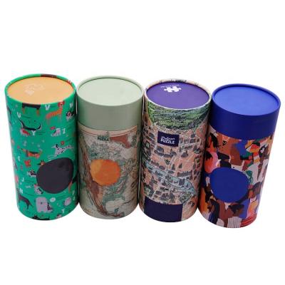 China Handmade Round Kraft Paper Tube Packaging Wholesale Biodegradable Cardboard Paper Tube Packaging Box for sale