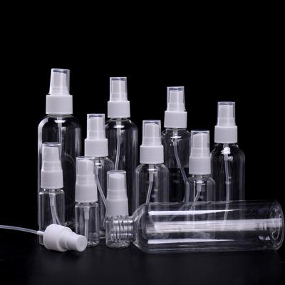 China Mini Plastic Transparent Small Empty Cosmetic Spray Bottle Packaging Make Up Skin Care Refillable Random Color Travel Spray Bottle for sale