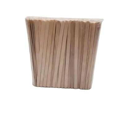 China Disposable Wooden Wooden Straight Edge Birch Ice Cream Stick for sale