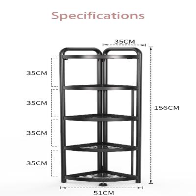 China Kitchen Multi-Function Kitchen Storage Multi-Layer Sustainable Multi-Layer Storage Rack Corner Rack for sale