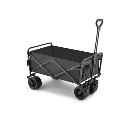 China Outdoor Foldable Camping Steel Beach Hand Cart Garden Park Cart Folding Walker Trolley Garden Cart Portable Cart for sale