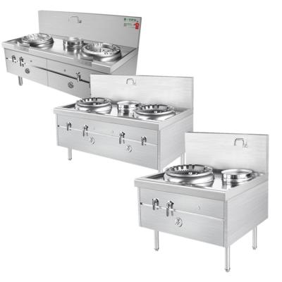 China Cheap hotel kitchen kitchen cooktops rack industrial gas stove stainless steel with rack for sale