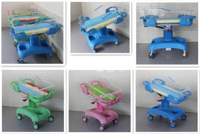 China Medical Hospital Baby Cart Trolley Bed Home Use ABS Basin Steel Frame for sale