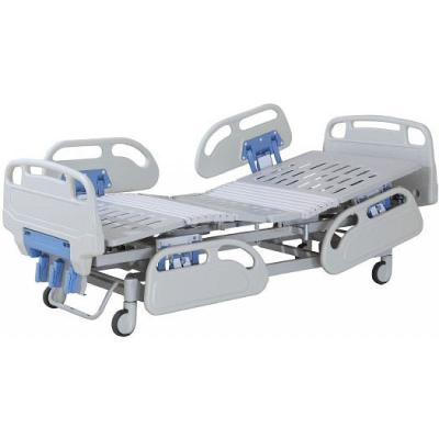 China Três funções cama manual de hospital cama manual do paciente à venda