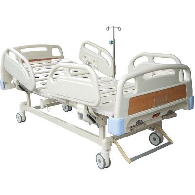 China Steel Frame 2 Crank Manual Hospital Bed Backrest Max Upward Angle 70 Degree for sale