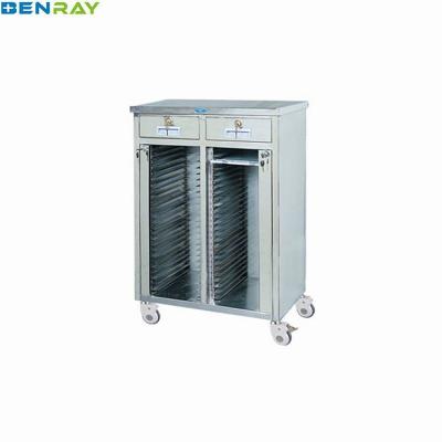 China stainless steel patient record trolley for sale