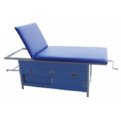 China Adjustable Back Patient Exam Table With Three Drawers for sale