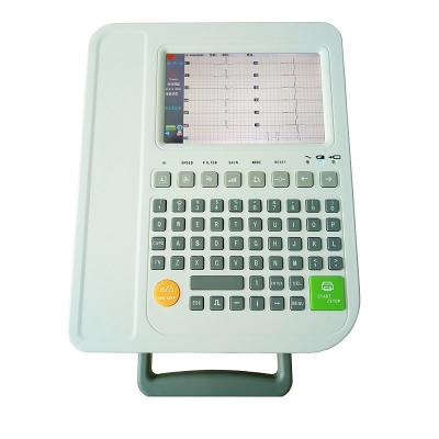 China Máquina de ECG de 12 canales con modo de trabajo automático manual de interpretación en venta