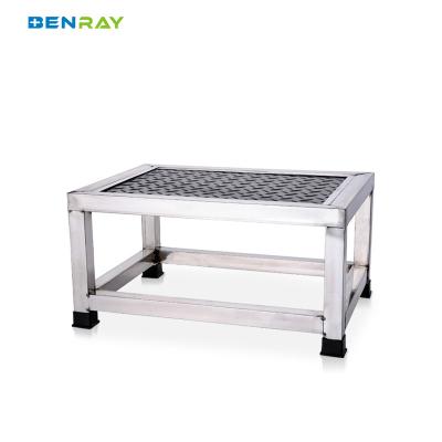 China Cheap And Strong Stainless Steel Foot Step Stool 1 Step for sale