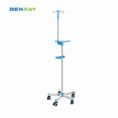 China Fábrica barata 5 Casters de acero inoxidable Stand de goteo móvil en venta